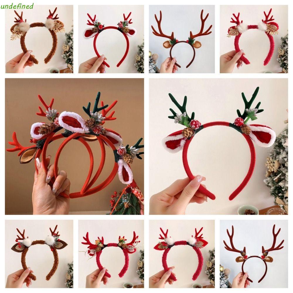 JARREDIW ที่คาดผม elk hair antlers สำหรับคอสเพลย์และตกแต่งคริสต์มาส