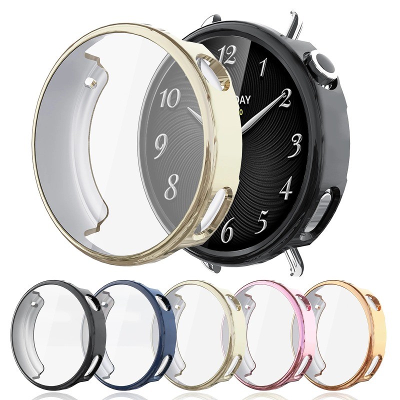 Ultra Slim ชุบสําหรับ Xiaomi WatchS4 TPU Face Cover All-Around สําหรับ Xiaomi นาฬิกา S4 41 มม.กรณี +