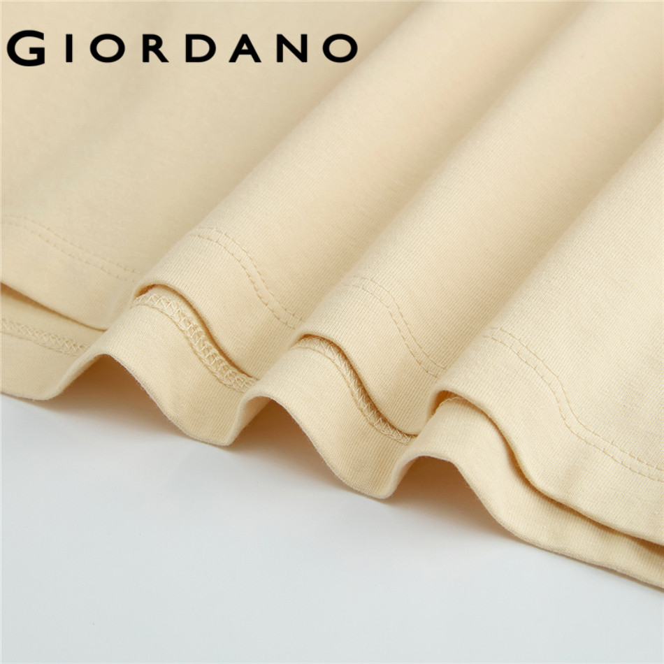 GIORDANO WOMEN 100% Cotton panda embroidery short sleeve tee 13325326 ราคา ถูกที่สุด ดีลบีเคเค แกลเลอรีภาพที่ 7