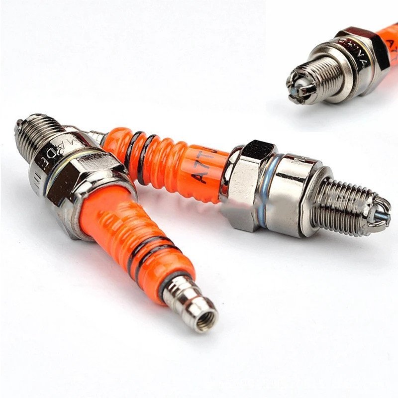 High Performance Racing 3 Electrode Spark Plug ใช้งานร่วมกับ 90cc 110cc 125cc 50cc 70cc Honda-CRF50 