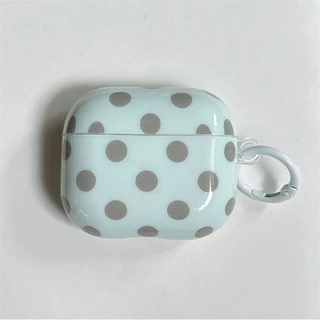 นมสีเหลือง polka dots สําหรับ Airpods 1/2 3 Pro2 pro3 Airpods4 ชุดหูฟังไร้สายบลูทูธป้องกันกรณี AirPods Pro i3 i4 pro3 หูฟังป้องกันกรณี