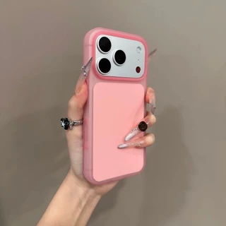 ใหม่สีทึบวุ้นผิวความรู้สึกเคสโทรศัพท์มือถือสําหรับ ไอโฟน17 มือโปร สูงสุด 16 15 มือโปร สูงสุด กันกระแทกป้องกันกล้องป้องกันการหล่นนุ่มปกหลัง