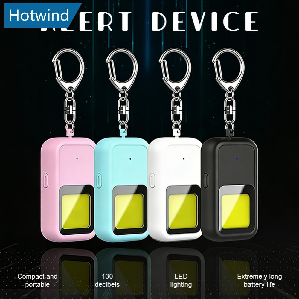 HW Dual-Mode Personal Self Defense Alarm พร้อมไฟ LED 130dB Long-Lasting Outdoor Emergency Security เ