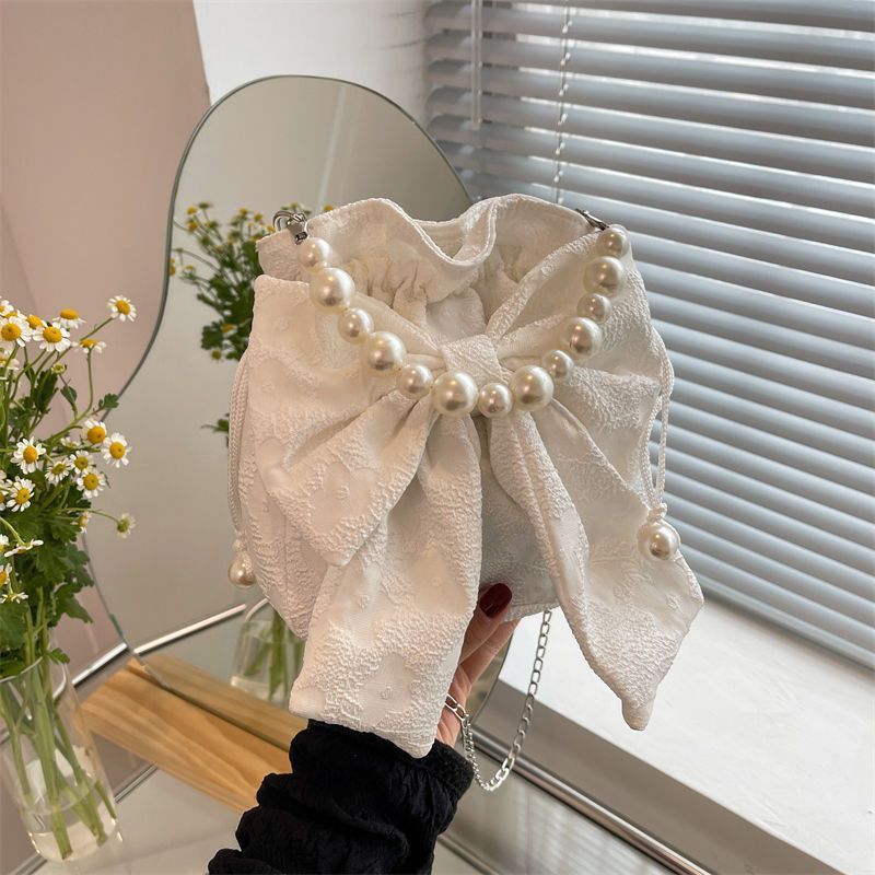 กระเป๋าผู้หญิง Today Popular Niche Bag 2025 สไตล์ใหม่อินเทรนด์ฤดูใบไม้ร่วง All-Match โบว์น่ารัก Pear