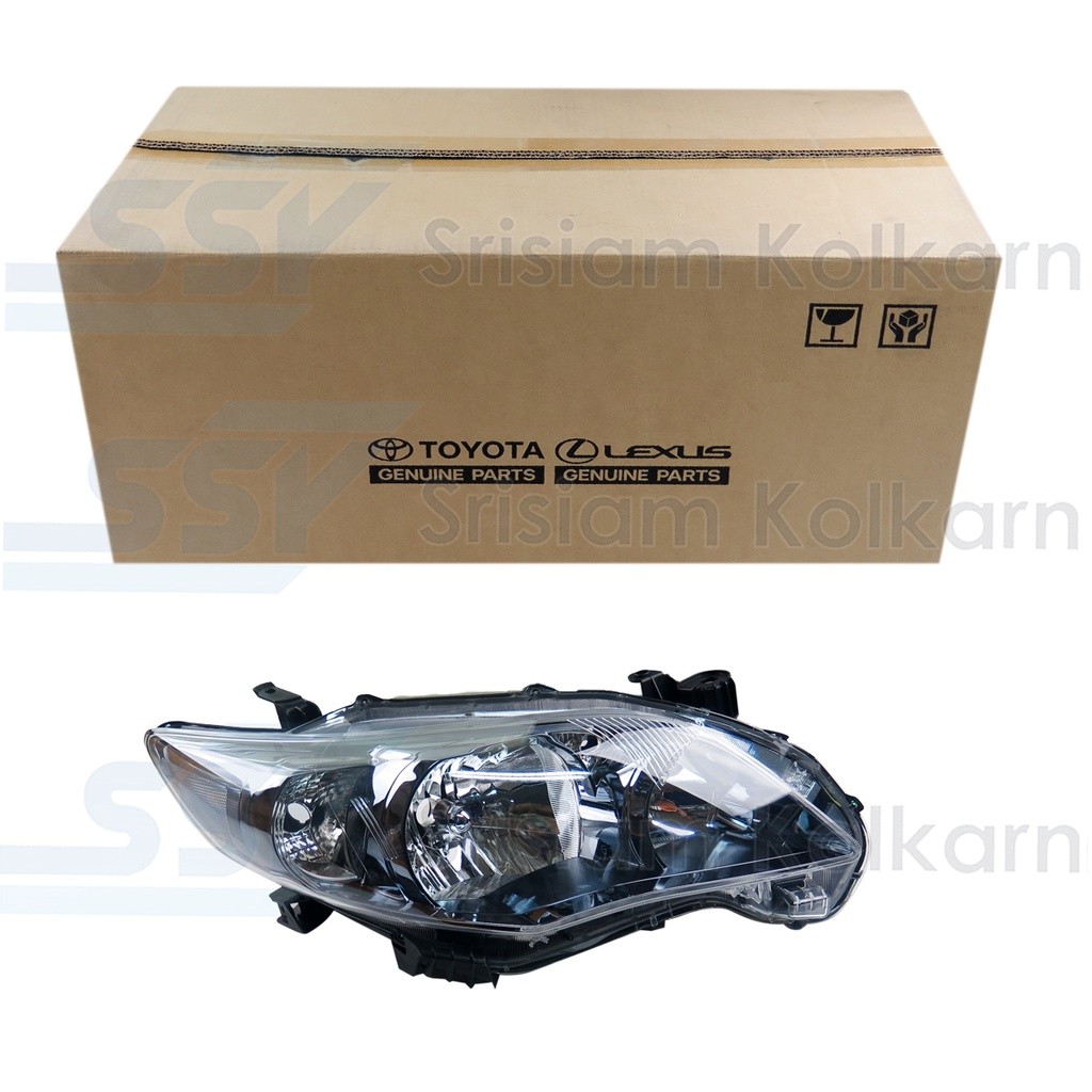 ของแท้ ไฟหน้า ALTIS ปี 2012 แท้ห้าง ซ้าย/ขวา ไม่มีหลอด (โคมดำ) ( 81170-YZB11 )/( 81130-YZB11 )