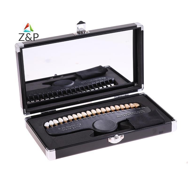 Z&P Dental Bleaching Comparator ทันตกรรมฟัน 20 สีฟันไวท์เทนนิ่ง 3D Shade Guide สี Comparator กระจกทั