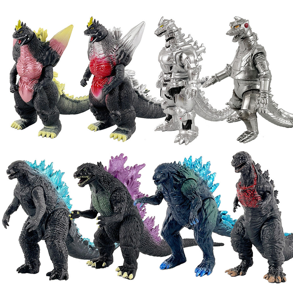 Godzilla vs King Kong Ghidorah Mechanical Three-Headed Dragon Gorilla Doll Doll Model สินค้าขนาดเล็ก