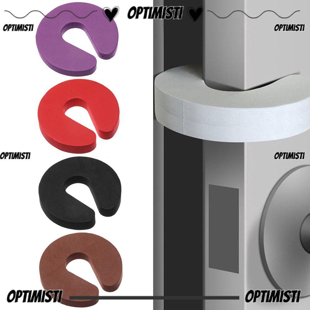 OPTIMISTI8E 4PCS กันชนประตู Soft Home Security Finger Protector