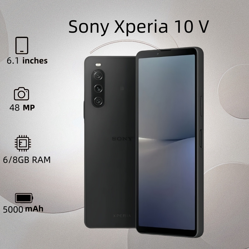 Sony Xperia 10 V 6.1 นิ้ว 6+128GB Snapdragon 695 5G สมาร์ทโฟน 2TWF