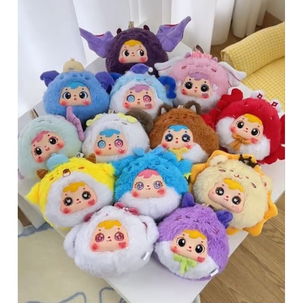 Blindbox Tuke 3 12 Zodiac Signs เป็นพวงกุญแจ มีซิป สําหรับเก็บของ