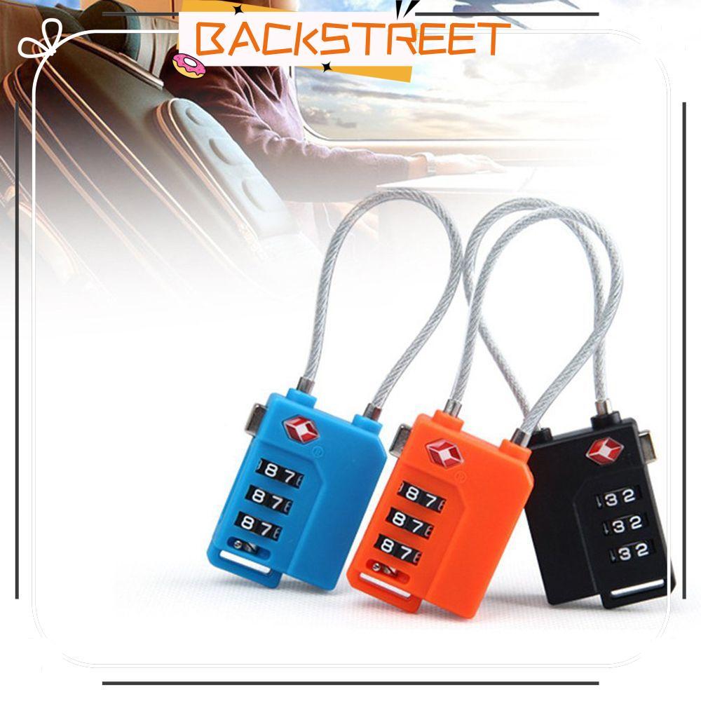 BACKSTAGETE TSA Customs Lock High Security Small Padlock แบบพกพา Customs Code Lock