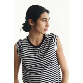 H&M(เอชแอนด์เอ็ม) เสื้อยืดคอตตอน Women Cotton T-shirt 1270848_7