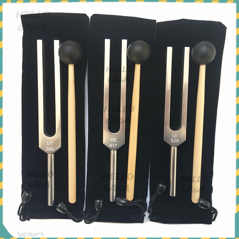 Solfeggio Tuning Fork Soma 396 Tuning Fork 417 Tuning Fork 528hz ผ้าการจัดส่งกระเป๋าญี่ปุ่นค้อน Chak