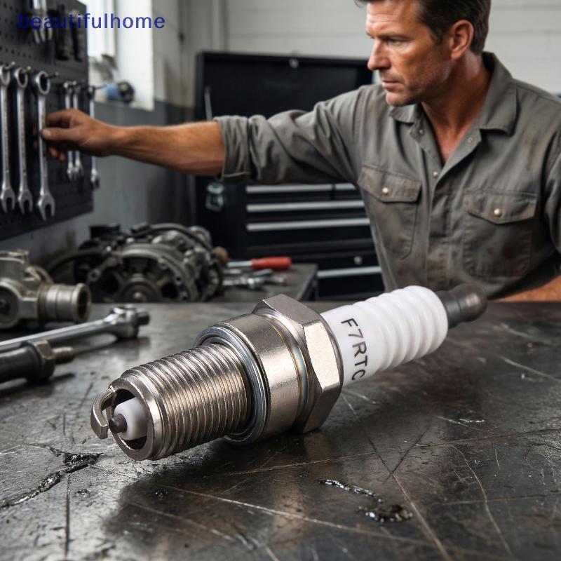 [ใหม่] 1PC หัวเทียนรถจักรยานยนต์ F6RTC สําหรับ PW50 PW80 PW60 LT50 50cc70cc 90cc 110cc 150cc ATV Qua