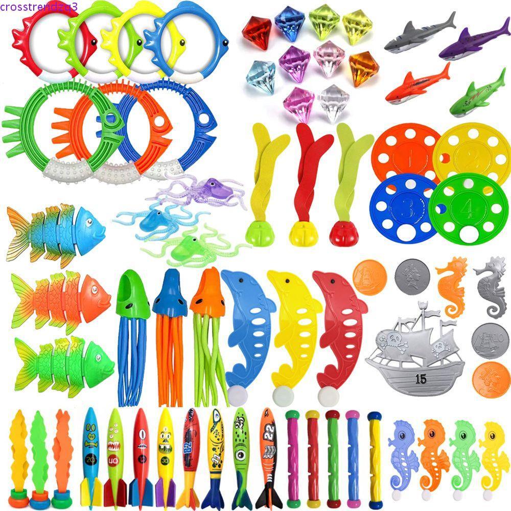 MAGMA Summer Beach Diving Stick ของเล่นว่ายน้ำและดำน้ำสำหรับเด็ก พร้อมแหวนว่ายน้ำ
