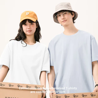 เสื้อยืดผ้าฝ้ายคอกลม GENIO LAMODE ระบายอากาศได้ดี เหมาะสำหรับฤดูร้อน