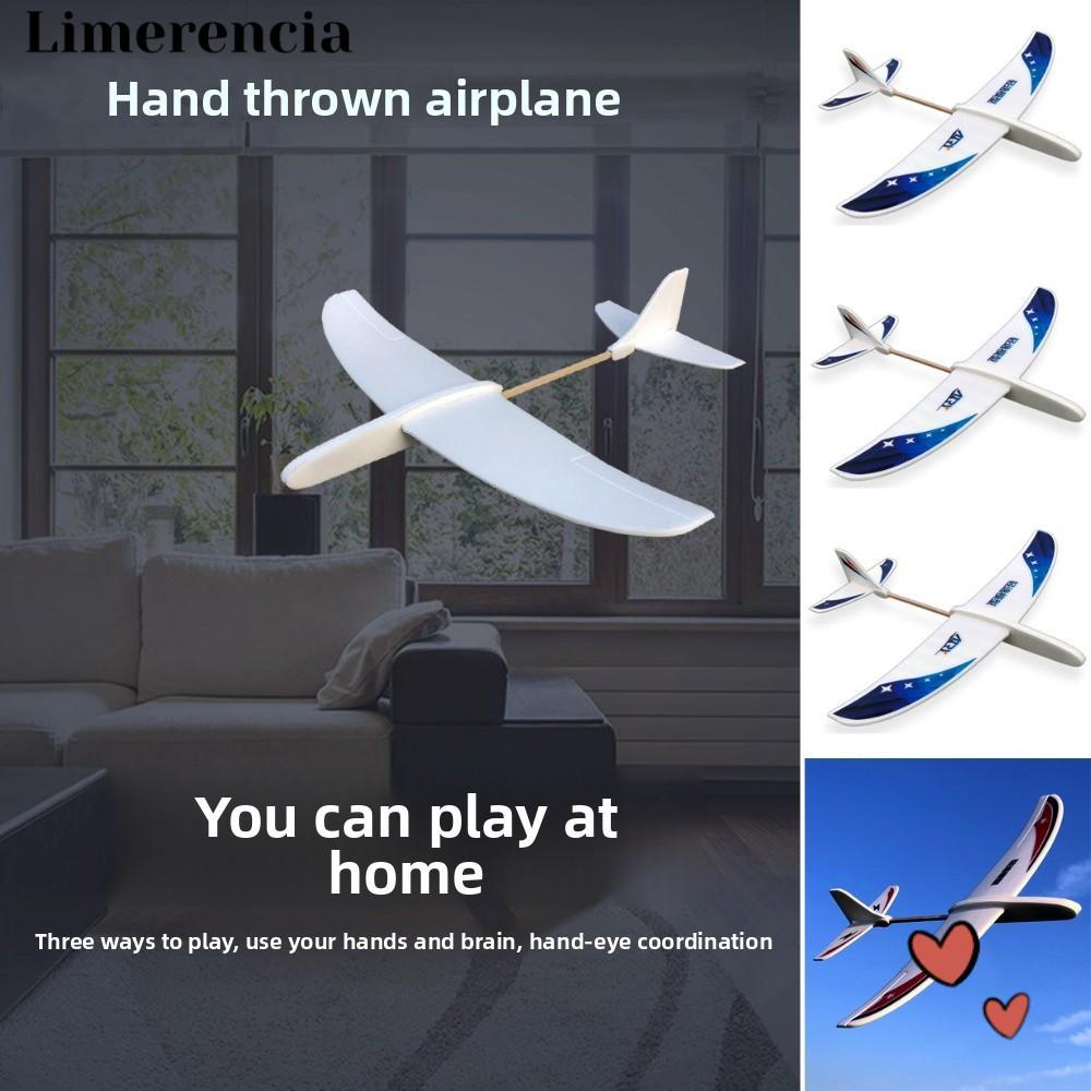 LIMERENCIA Double Wing Airplane Toy, PP Foam Red & Blue EPP Bubble Plane, ยอดนิยม Ligthweight Glider