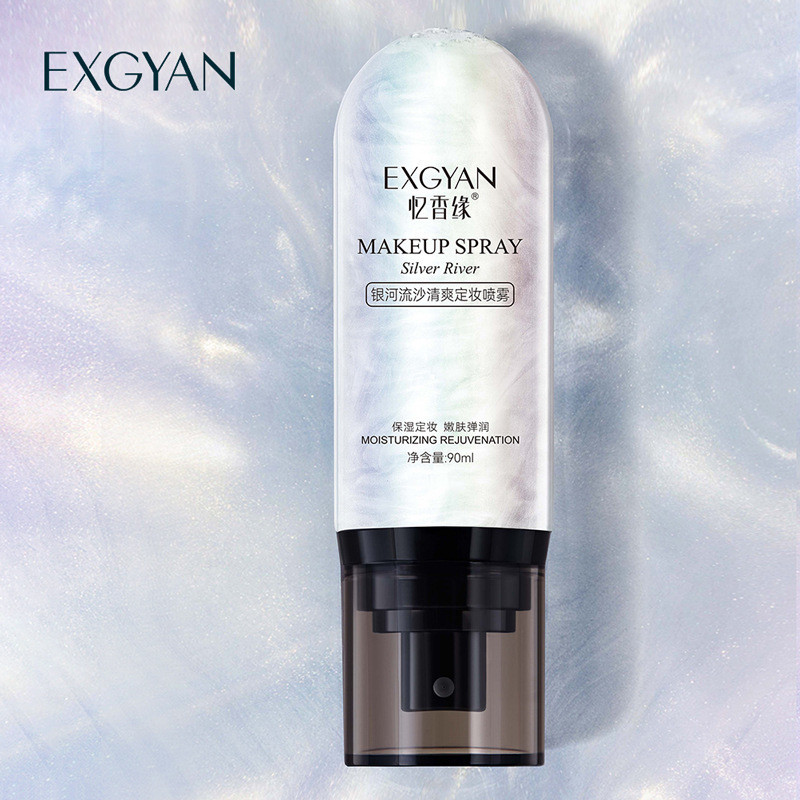 Yixiangyuan Galaxy Glitter Setting Spray Moisturizing Quick Setting Toner เครื่องสําอาง Hydrating Sp