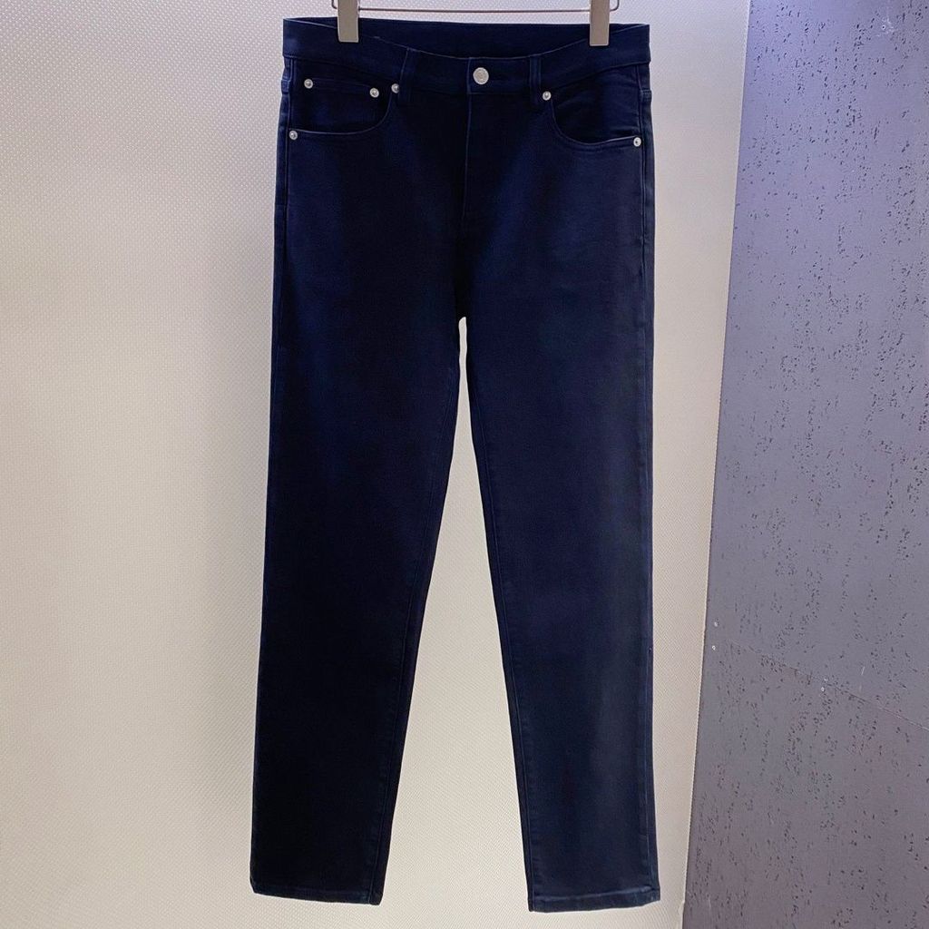 2DAZ Zegna New men's black skinny jeans with dog print and stretch fabric...