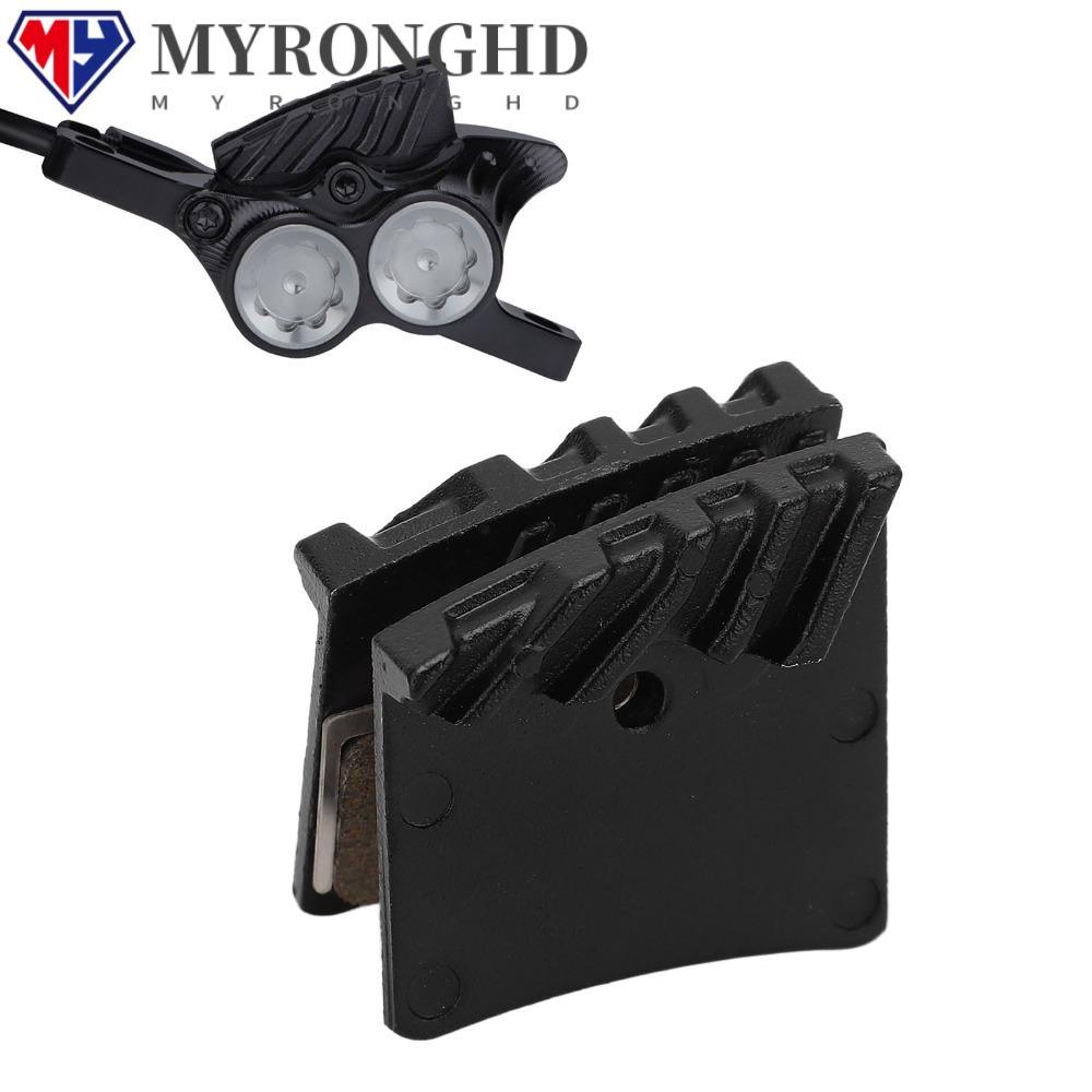 MYRONGHD 2 คู่จักรยานแผ่นดิสก์เบรค,สีดําทนทานไฟฟ้าสกู๊ตเตอร์เบรค Pads,Polymetal Copper Base สําหรับ 