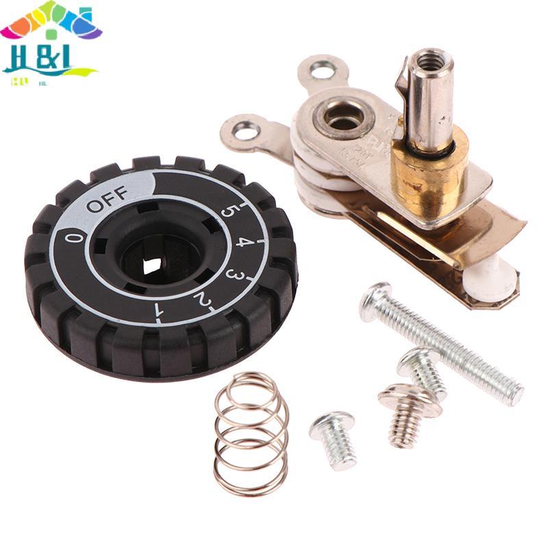 H & L 1 ชุดเทอร์โมชุดลูกบิดสําหรับ ES-300 ES-94A ES-94B เตารีดไอน้ําไฟฟ้า Thermostat อุณหภูมิควบคุม 