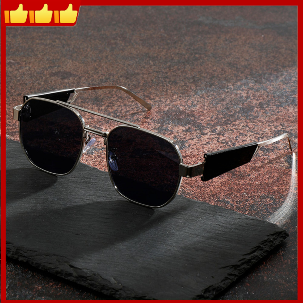 โลหะ Tinted เลนส์ Shades Sophisticated Luxury แว่นตากันแดดโลหะอินเทรนด์ Ergonomic Uv400 แว่นตากันแดดสําหรับขับรถชายหาดวันหยุดธุรกิจ Commuting