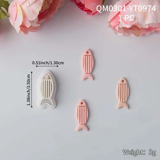 1PC Creative Fish Series Kitties คุกกี้แม่พิมพ์/ต่างหู Polymer Clay Cutter น่ารักการ์ตูนเครื่องปั้นดินเผาแม่พิมพ์ DIY เครื่องประดับจี้รูปร่าง Pressed Clay เครื่องมือคุกกี้ขนมแม่พิมพ์