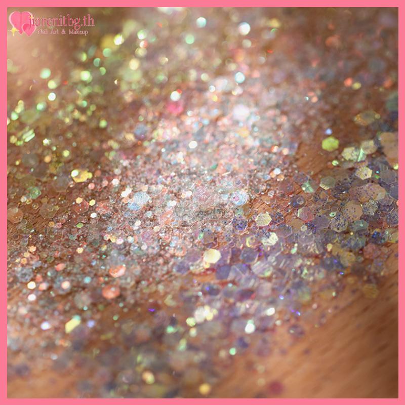 RENBG 1 กล่องผสมเล็บ Glitter Sequins Flakes เล็บตกแต่งเจล Polish อุปกรณ์แต่งเล็บ TH - รูปที่ 6