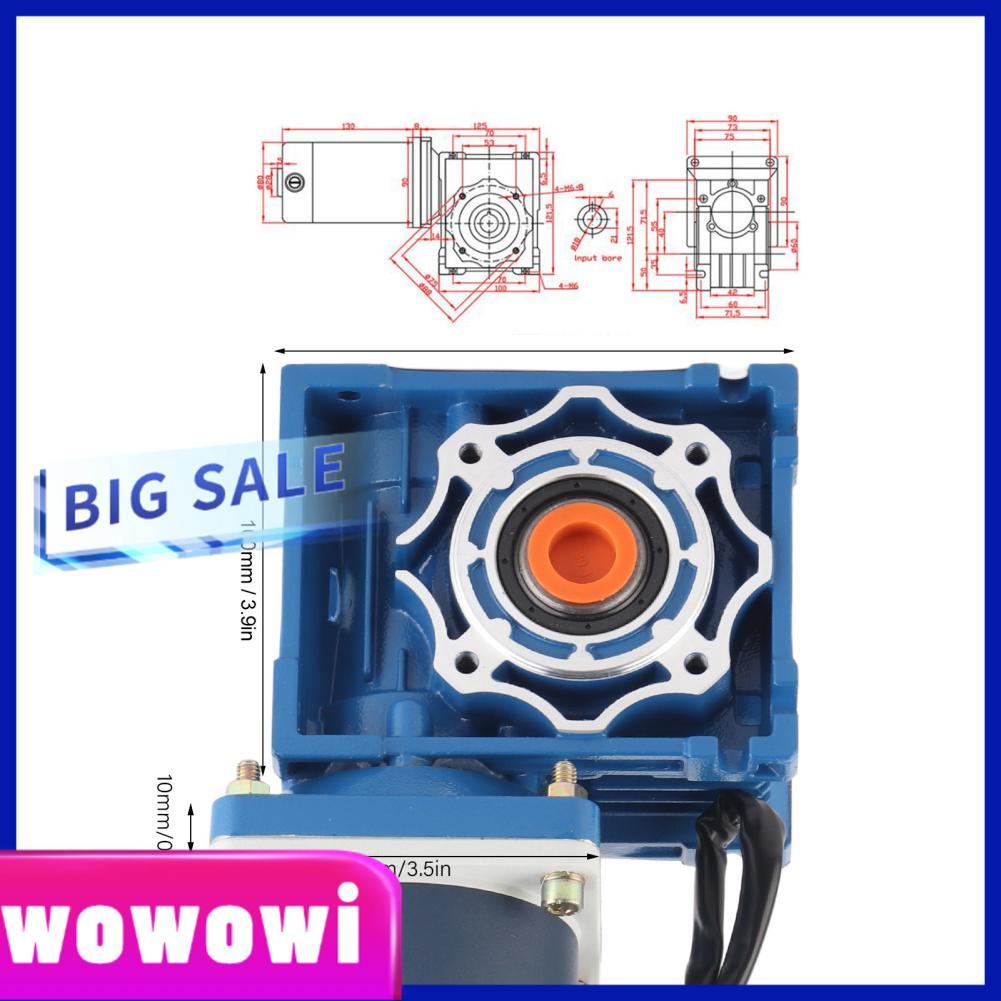 wowowi เกียร์มอเตอร์สแตนเลส 90W 2200 r/min XD5D90-24A121SRV-RV40 Reduction Ratio DC 12V ขนาดเล็กประส