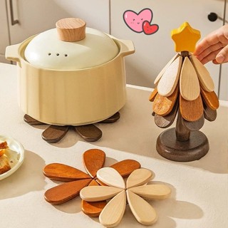 จานรองแก้ว ที่รองแก้ว ฉนวนกันความร้อน ไม้เนื้อแข็ง เดสก์ท็อป…