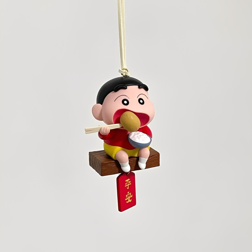 Crayon Shin-Chan Potato Shin-Chan จี้รถแขวนกระจกมองหลังตกแต่งกิน Shin-Chan ตุ๊กตาน่ารักเพื่อน 1.8
