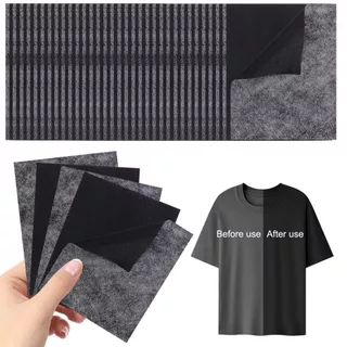 OPTIMISTI8E ฟิล์มย้อมเสื้อผ้า 1/10 ชิ้น, แผ่นฟื้นฟูเสื้อผ้าสีดําสากล, ป้องกันจางหายใช้งานง่ายกระดาษย้อมสีดําสําหรับซัก|เสื้อผ้าดํา ไบรท์เทนนิ่ง