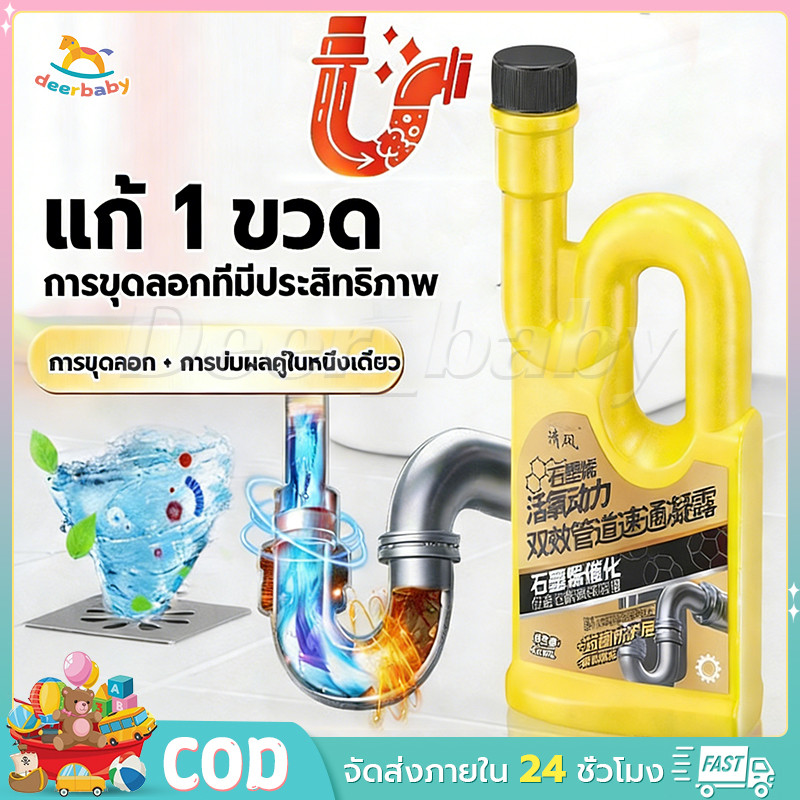 น้ำยาล้างท่อตัน 450ml น้ำยาแก้ท่ออุดตัน โซดาไฟน้ำ น้ำยาทำความสะอาดท่อ ท่อตัน ขจัดท่อตัน แก้ปัญหาท่อน้ำตัน ไขมันอุดตัน