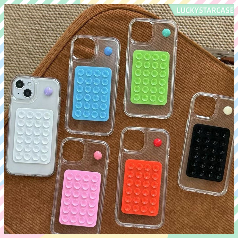 แผ่นซิลิโคนแปะมือถือ ติดได้ 2 ด้าน ไม่ต้องใช้กาว ใช้ซ้ำได้ Silicone Suction Phone Case