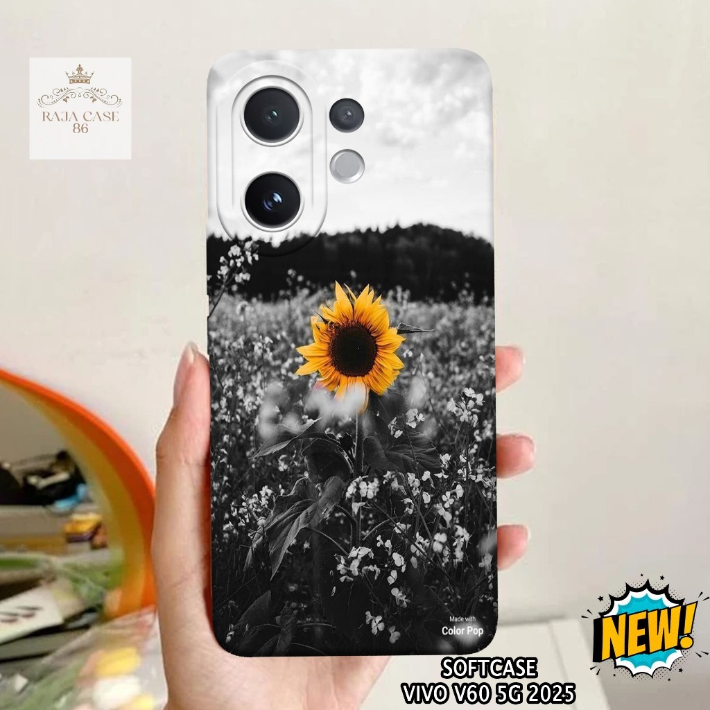 เคส HP Vivo V60 5G 2025 - เคส Vivo V60 5G ล่าสุด - เคสดอกไม้ Motif - ตัวป้องกันมือถือ - Vivo V60 5G 