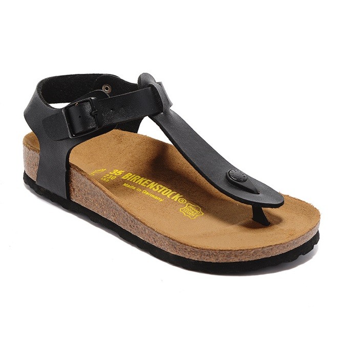 เยอรมันนําเข้ารองเท้าแตะไม้ก๊อกรองเท้าแตะรองเท้าแตะรองเท้าแตะลําลองหนังแท้สบาย Kairo Series (34-45)