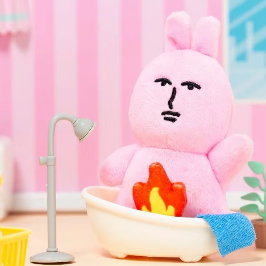 ส่งจากไทย🔥Keychain My Friend Rabbit พวงกุญแจ กระต่ายไฟลุกเป้า ตุ๊กตาห้อยกระเป๋า กวนๆ พวงกุญแจตุ๊กตา 