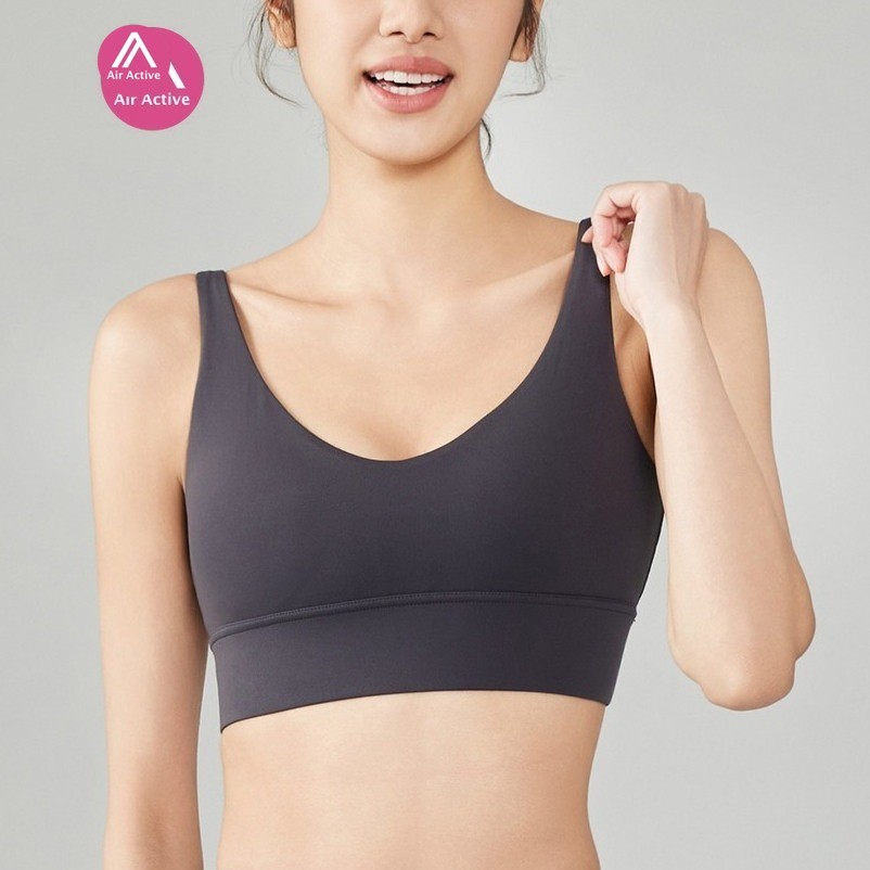 AirActive Feather Soft Bra สปอร์ตบราเสริมฟองน้ำ ดีไซน์หลังสวย น้ำหนักเบา ระบายอากาศดี เหมาะสำหรับฟิตเนส วิ่ง และออกกำลังกาย