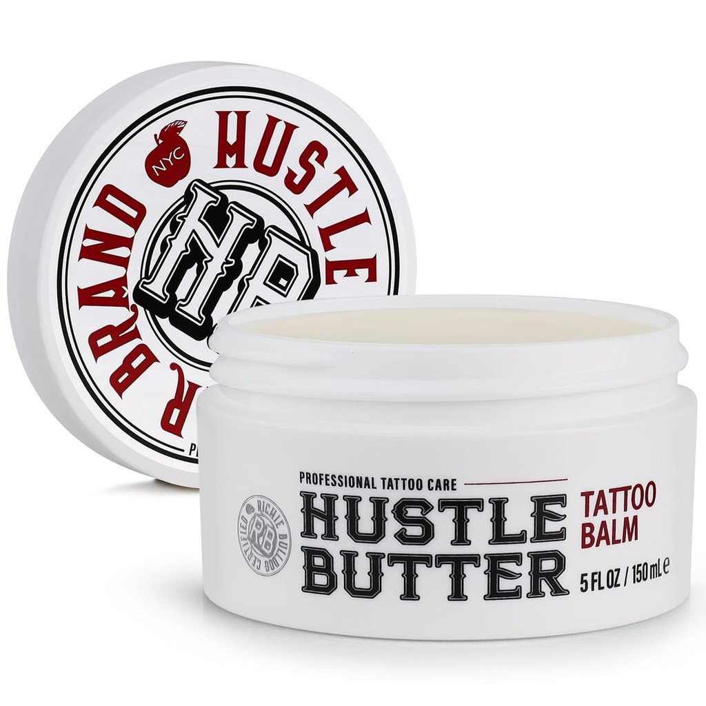 Hustle Butter Tattoo Care Cream 5oz 身 修身และไม่ล็อค新身和修身