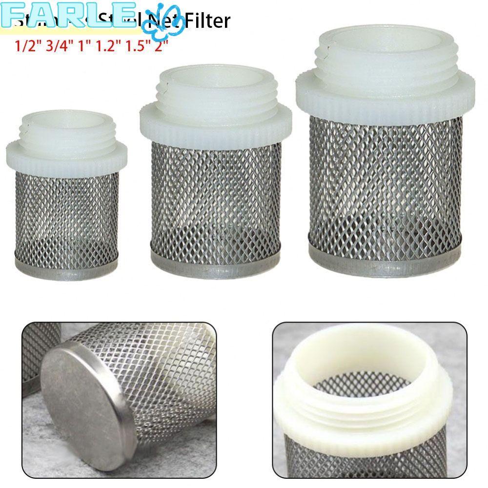 FARL 1 ชิ้นท่อกรอง, Joint Percolator ปั๊มน้ํา Fitting ตาข่ายกรองหน้าจอ, 1/2 "3/4" 1 "น้ําสะอาด 304 สแตนเลสกรองสําหรับ Micro ชลประทาน Aquarium Fish Tank