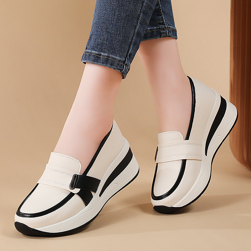 One-Pedal Wedge Heels - รองเท้าลําลองพื้นหนาสําหรับแบบสวมน้ําหนักเบาทุกวัน