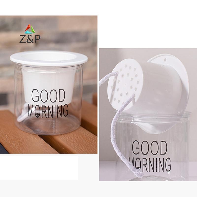 Z&P กระถางดอกไม้โปร่งใสรดน้ําต้นไม้ด้วยตนเองกระถางดอกไม้ตกแต่งสวนบ้าน COD ราคา ถูกที่สุด ดีลบีเคเค แกลเลอรีภาพที่ 4