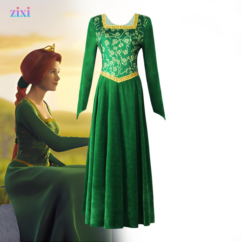 ชุดคอสเพลย์ Fiona Princess สีเขียวจาก Shrek