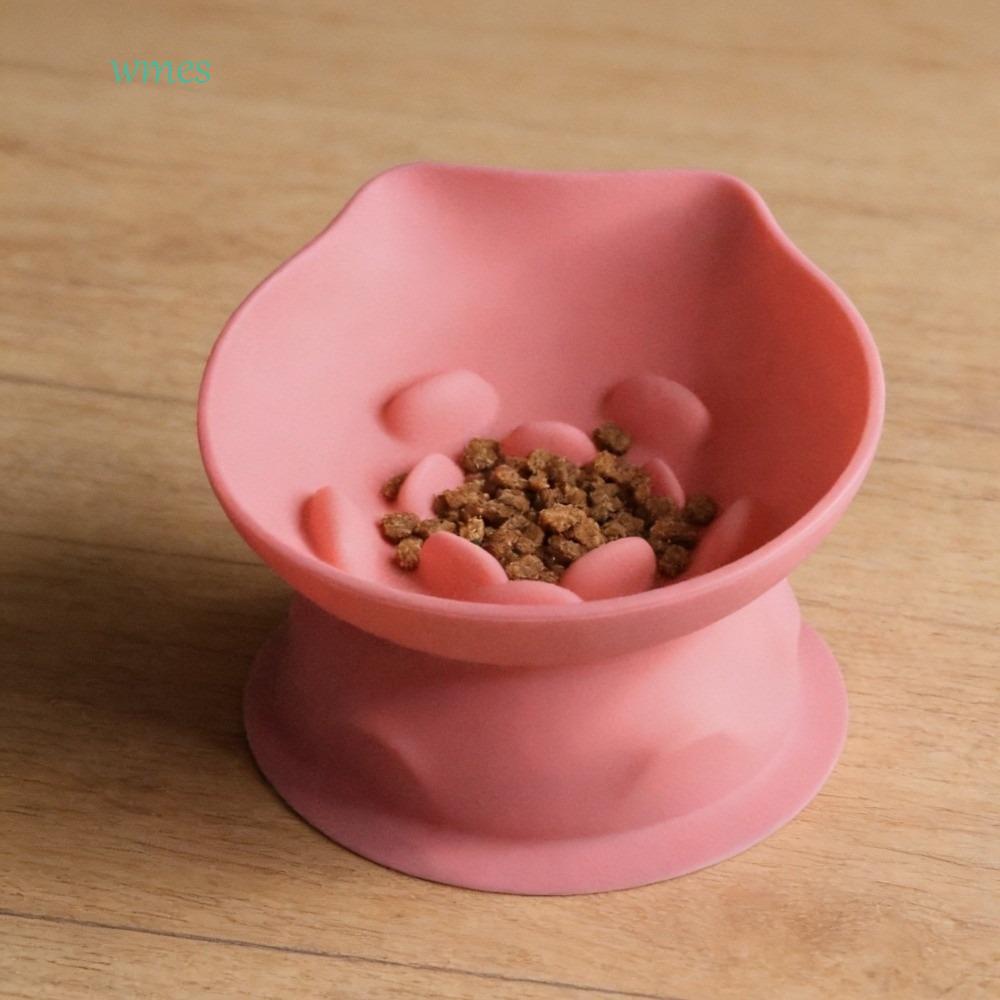 Wms1สําหรับ ชามอาหารช้า, ซิลิโคนคอป้องกันชามดูด, ปากเอียงสร้างสรรค์ทําความสะอาดง่ายลื่นสัตว์เลี้ยงชา