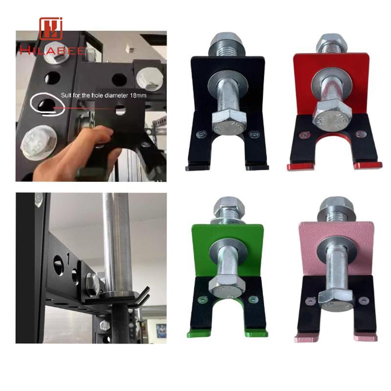 HILABEE Barbell Hanger สำหรับ Power Rack และห้องฟิตเนส