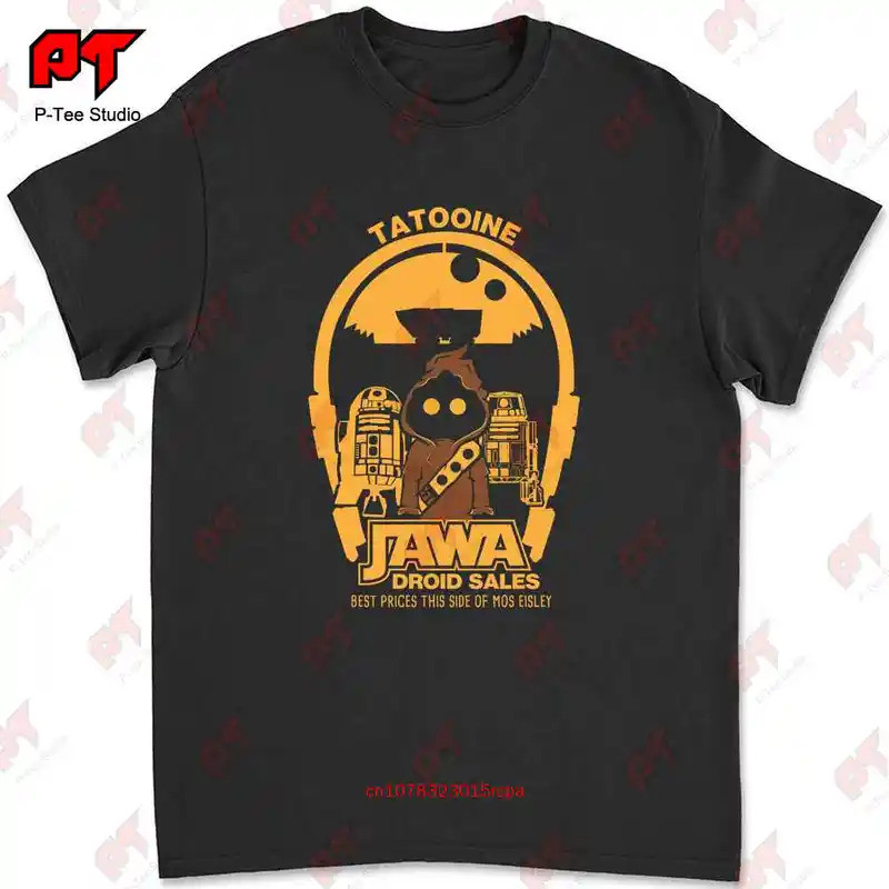 เสื้อยืดตลก Tatooine Droid Sales Jawa Movie FME7
