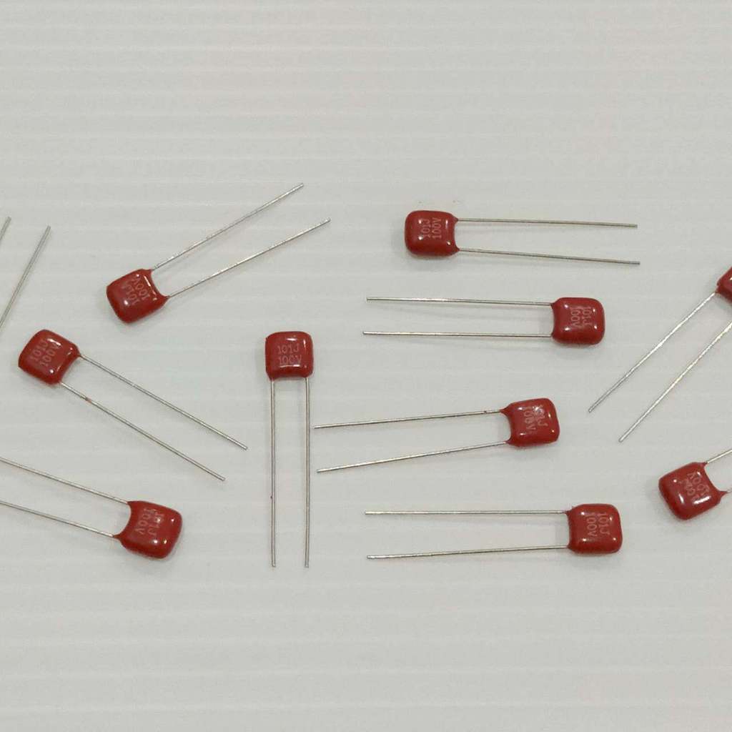 ตัวเก็บประจุ ไมล่า คาปาซิเตอร์ ตัว C ซีไมล่าร์ ไมล่าร์ Mylar Capacitor 63V 100V 101J ถึง 684J #M-Cap