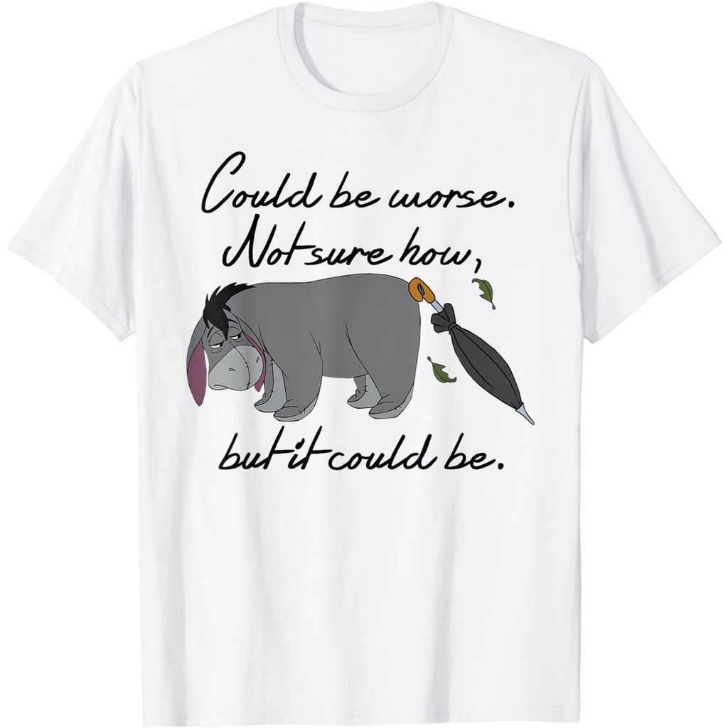 เสื้อยืดผู้ใหญ่ Disney Winnie the Pooh Eeyore Could be Worse