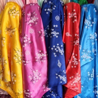 ผ้าเมตร ลายจีน   ผ้าต่วนพิมพ์ลายมังกร