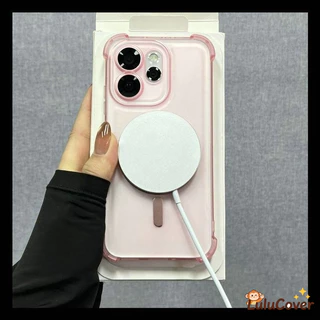 Frosted Magnetic Cases ใช้งานร่วมกับสําหรับ Vivo V70 V60 Lite S50 Pro Mini iQOO 15 Neo 11 X300 Pro Y31 Y21D 5G 4G ฝาครอบน่ารัก Matte สีลูกกวาดกันกระแทกปลอกอ่อน
